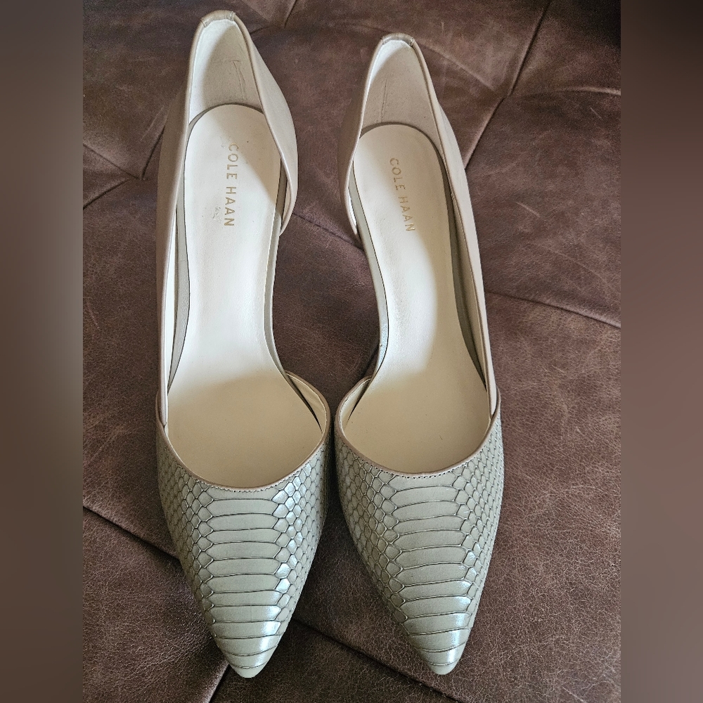 Cole Haan leather high heels shoes size 8.5